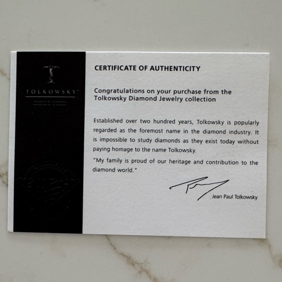 Tolkowsky (2 Carat TW) 1.46CT Halo Engagement Ring and Wedding Band.  14K Gold - Picture 7 of 9